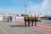 На церемонии поднятия Георгиевского Военно-Морского флага