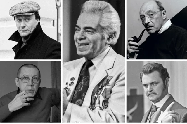 Андрей Миронов, Валерий Золотухин, Аркадий Райкин, Михаил Козаков, Юрий Яковлев.