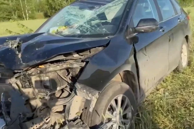В таком виде экстренные службы обнаружили автомобиль, подавший сигнал бедствия
