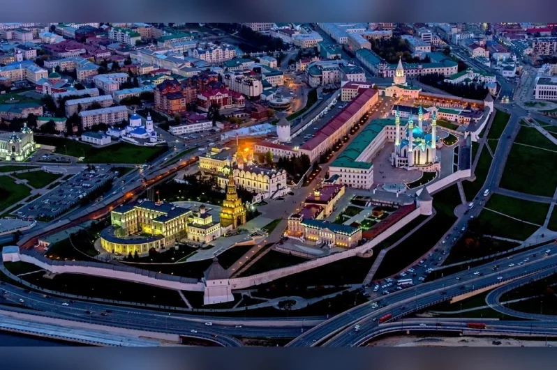 Казанский Кремль свысока.