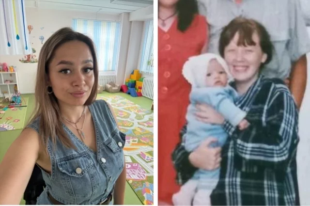 Слева — Надежда Зайцева сейчас. Справа — ее детское фото с мамой