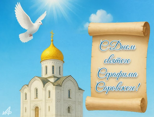 день святого Серафима Саровского душевная картинка
