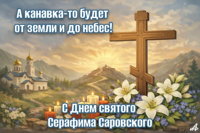 открытка с канавкой Серафима Саровского