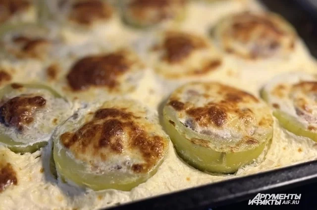 Кабачки получаются очень вкусными и сочными