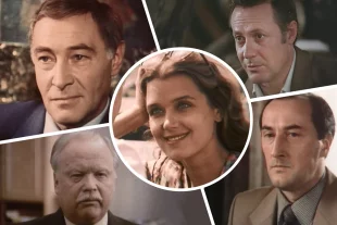 Вячеслав Тихонов, Ирина Алфёрова, Юрий Соломин, Николай Засухин и Борис Клюев.