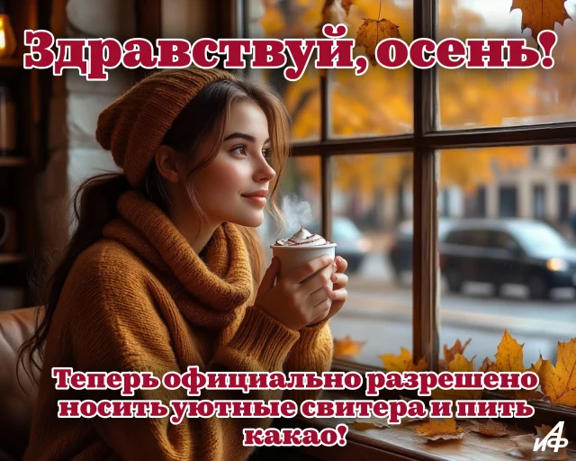картинка с хорошим настроением на начало осени