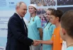 Президент РФ Владимир Путин на встрече с финалистами всероссийского конкурса «Большая перемена» в Красноярске.