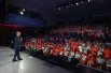 Президент РФ Владимир Путин выступает на церемонии закрытия всероссийского конкурса «Большая перемена».