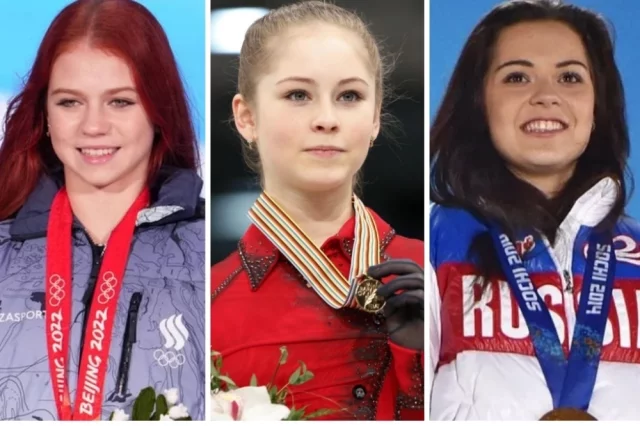 Александра Трусова, Юлия Липницкая, Аделина Сотникова.