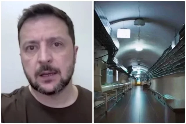 Зеленский ночевал на глубине 93 метра, пока горели склады ВСУ.