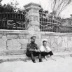 Николай II и его сын Алексей на пляже близ дачи «Мечта». 1916 год 