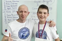 Андрей Голубев и его воспитанник Марк Лейман