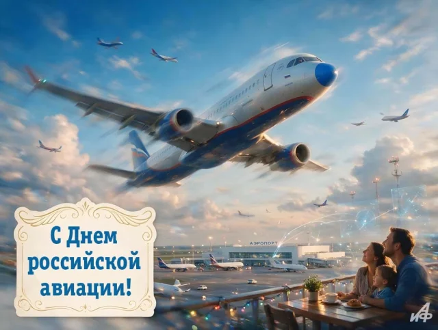 Красивая картинка ко Дню Воздушного Флота России
