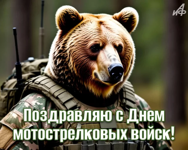 Красивая картинка для поздравления мотострелка