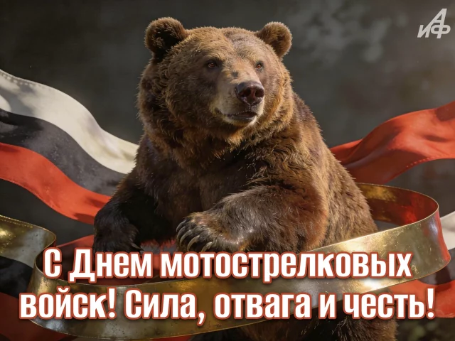 Патриотическая открытка ко Дню мотострелковых войск России