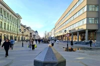 Дом печати, построенный в стиле конструктивизма на ул. Баумана в Казани.