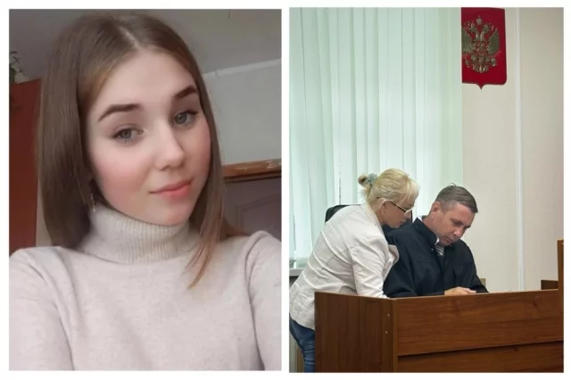 Надежда Вожакова, найденная мертвой в Перми; жена подсудимого на первом заседании суда.