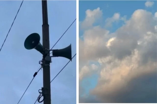 На некоторых территориях республики взвыли сирены. 