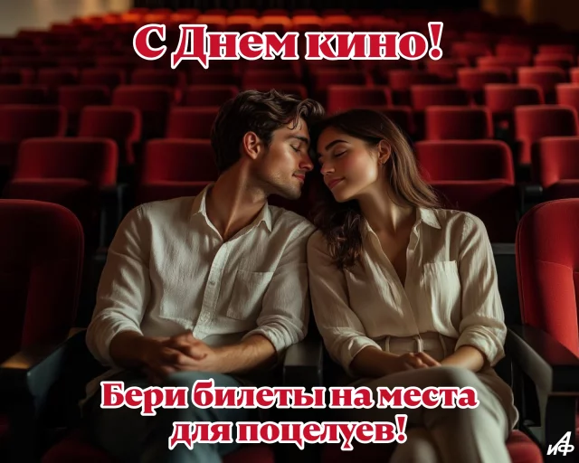 с днем кино открытка места для поцелуев