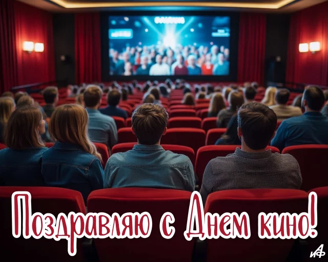 поздравляю с днем кино открытка