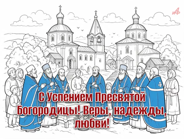 открытки с Успением Божией Матери