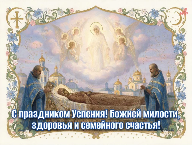 Успение Богородицы открытки для соцсетей