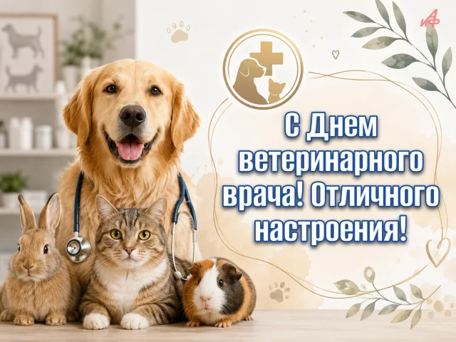 с днем ветеринарного врача открытка