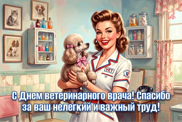 с днем ветеринарного врача открытка