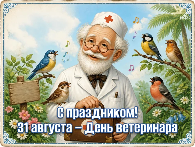 открытка с днем ветеринара