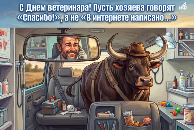 день ветеринарного врача открытка для мессенджеров
