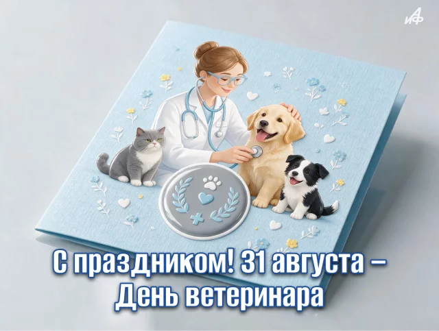 открытка 31 августа день ветеринара