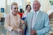 На вечере царила праздничная атмосфера.