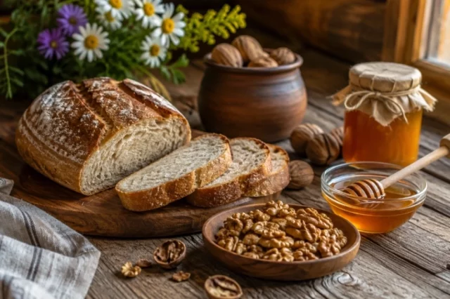 Вкус первого съеденного в этот день ореха определяет весь год. Сладкий — к счастью и благополучию, горький — сулит препятствия.