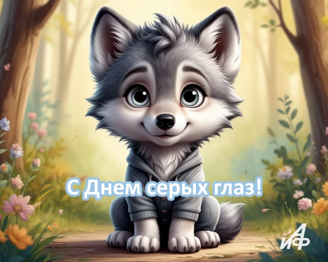 открытка день серых глаз 23 сентября