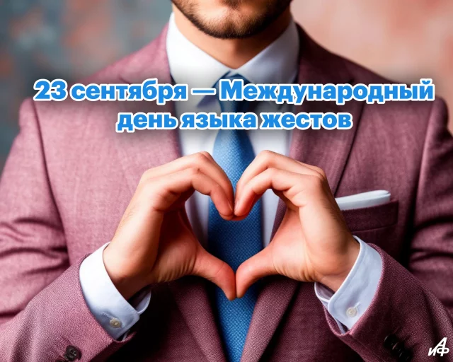 день жестовых языков открытка с сердцем
