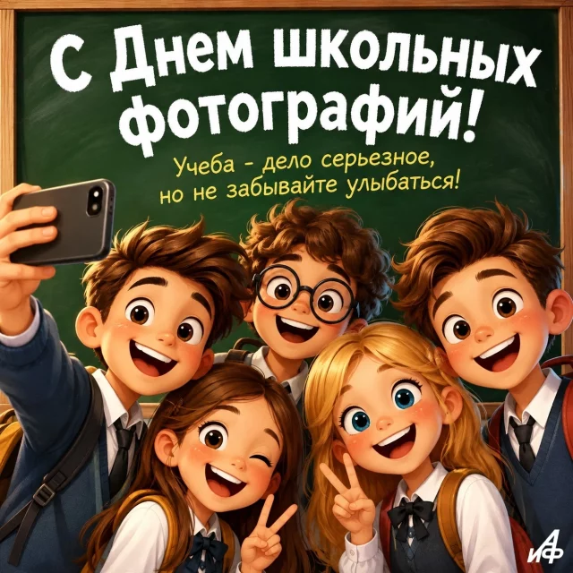 открытка день школьных фотографий