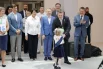 Александр шуваев посетил торжественную линейку в Беловской средней школе.