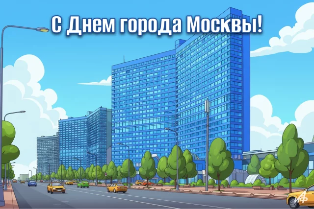 открытка с днем Москвы