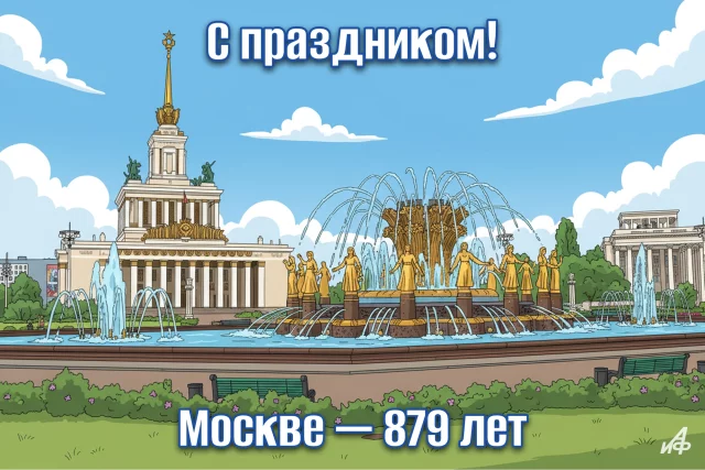 день Москвы 879 лет открытка
