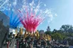 Торжественная церемония открытия мемориала увенчалась ярким залпом.