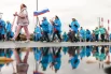 Тема проекта «Лето в Москве» в этом году — «Время быть вместе». Вот и участники «Дня ходьбы» вместе шагали по лужам и были счастливы.