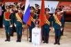 Чтобы побороться за главный трофей наездникам предстояло выполнить все заявленные трюковые упражнения на скачущей на большой скорости лошади. 