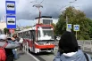 Один из исторических трамваев - трехсекционный сочленённый Tatra KT3R. Этот уникальный вагон был сделан в 2007 году на Трамвайно-ремонтном заводе в Москве в единственном экземпляре.
