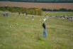 На большой площадке каждый мог попробовать свои силы и запустить своего змея.