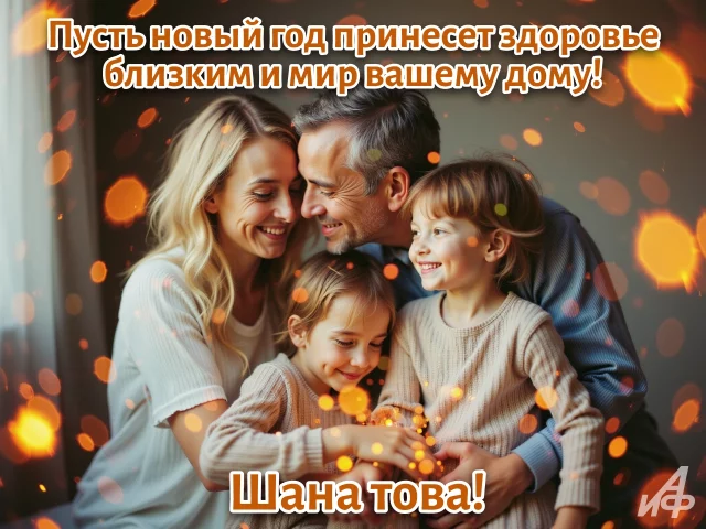 открытка с новым годом Рош ха-Шана