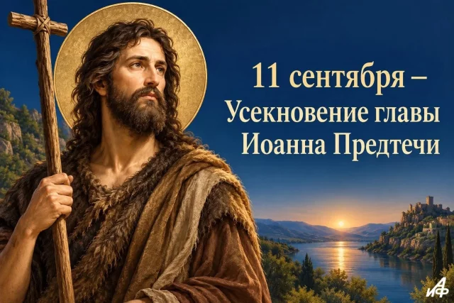 открытка Усекновение главы Иоанна Предтечи