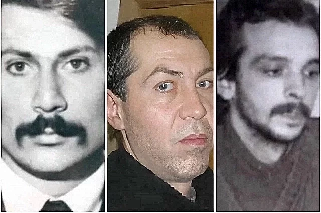 Слева направо: Александр Защепа, Максим Назаренко, Юрий Цюман. В разные годы эти маньяки орудовали в Таганроге.