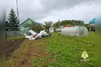 Воздушное судно рухнуло в огород частного дома в селе Шемордан. 