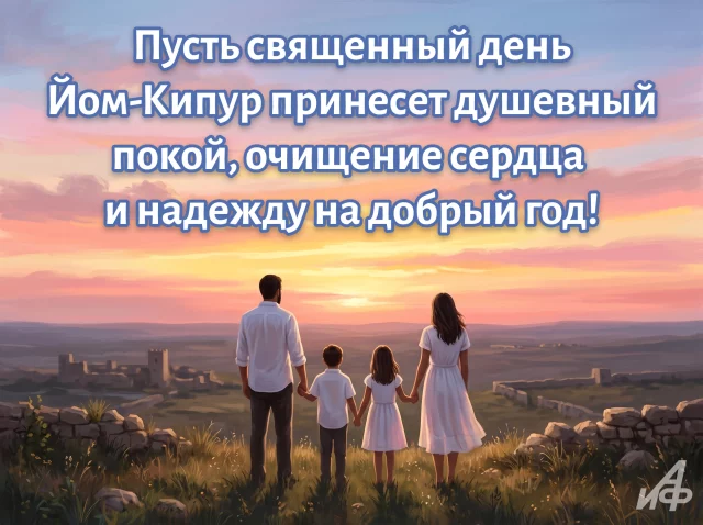 йом-киппур красивая открытка
