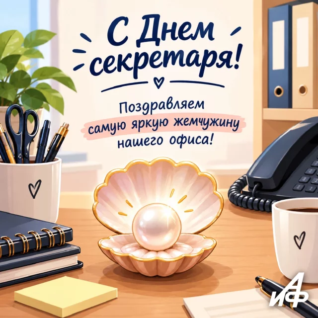 день секретарши открытка для мессенджера